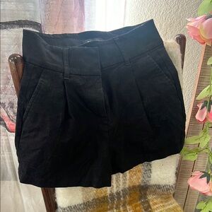 Express Black High Waist Dress Shorts
